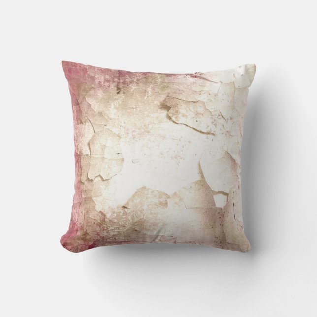 Vintage Pink Decor Pillow (Front)
