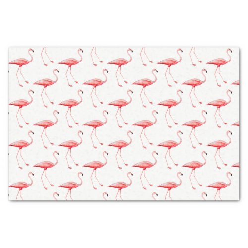 Vintage Pink Flamingo 3 Tissue Paper