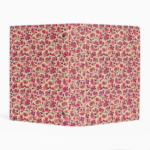 Vintage Pink Floral Cute Binder Notebook