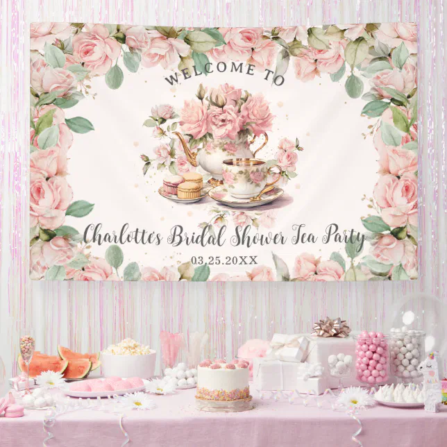Floral Afternoon Tea Baby Shower Decorations Bridal Shower High