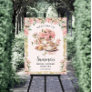Vintage Pink Floral High Tea Party Bridal Shower  Foam Board