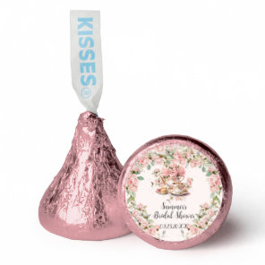 Vintage Pink Floral High Tea Party Bridal Shower  Hershey®'s Kisses®