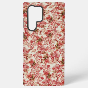 Vintage Pink Floral Samsung Galaxy S22 Ultra Case