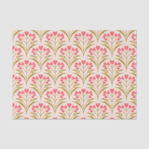 Vintage Pink Floral Seamless Pattern   Shabby Chic Tissue Paper