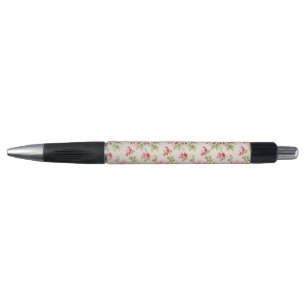 Vintage Pink Floral Shabby Chic Pattern Pen