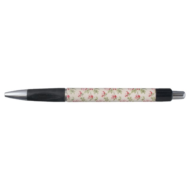 Vintage Pink Floral Shabby Chic Pattern Pen (Front)