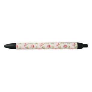Vintage Pink Floral Shabby Chic Pattern Pen