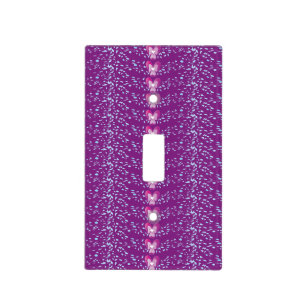 Vintage Pink Floral Violets wallpaper pattern Light Switch Cover
