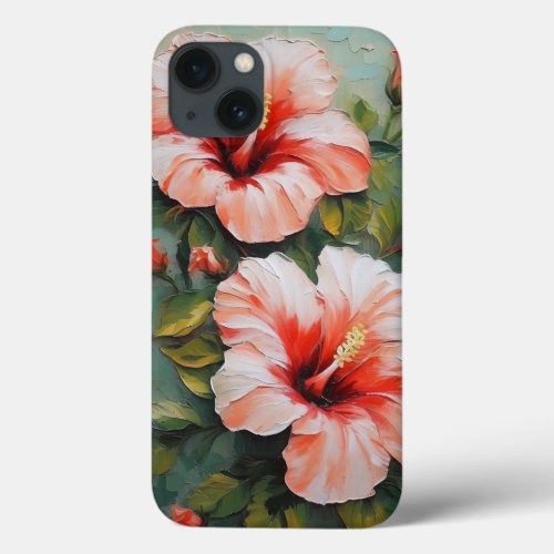 Vintage pink flower phone case