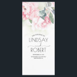 Vintage Pink Flowers Elegant Wedding Programs<br><div class="desc">Blush floral wedding programs</div>