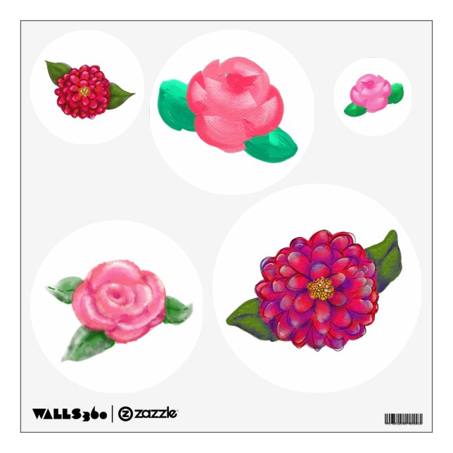 Vintage Pink Flowers Wall Decor (Front)