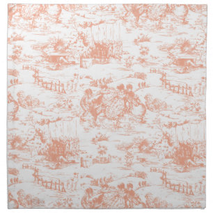 Vintage Pink French Toile Napkins