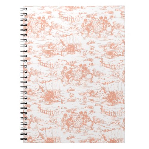 Vintage Pink French Toile Notebook