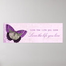 Vintage pink girly butterfly inspirational quote
