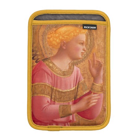 Vintage Pink Golden Christian Angel Ipad Mini Sleeve