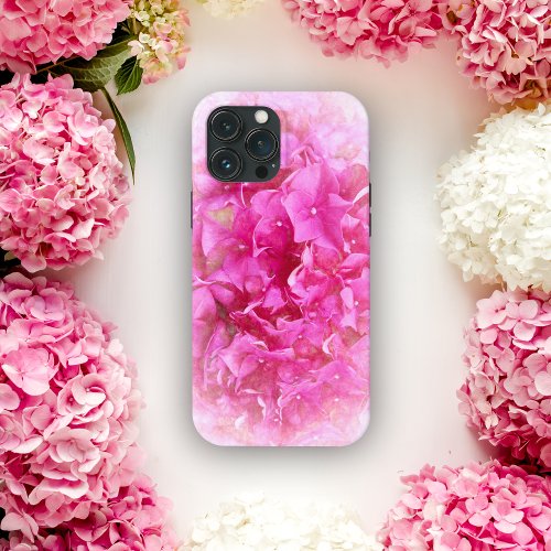 Vintage Pink Hydrangea Blossom iPhone 13 Pro Max Case