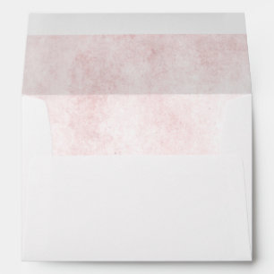 Vintage Pink Lined Envelope