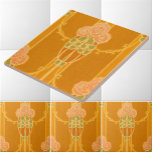 Vintage Pink Mackintosh Style Rose Cluster Pattern Ceramic Tile<br><div class="desc">This is a digitally enhanced print of an antique 1906 to 1908 pink Charles Rennie Mackintosh style rose cluster pattern.</div>