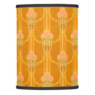 Vintage Pink Mackintosh Style Rose Cluster Pattern Lamp Shade