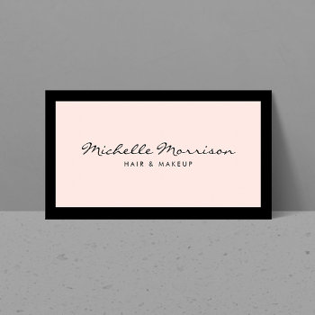Vintage Pink Makeup And Beauty Business Card by 1201am at Zazzle