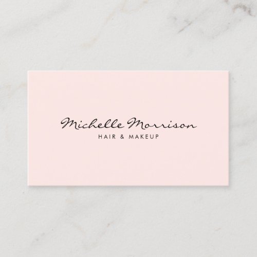 Vintage Pink Makeup and Beauty Business Card