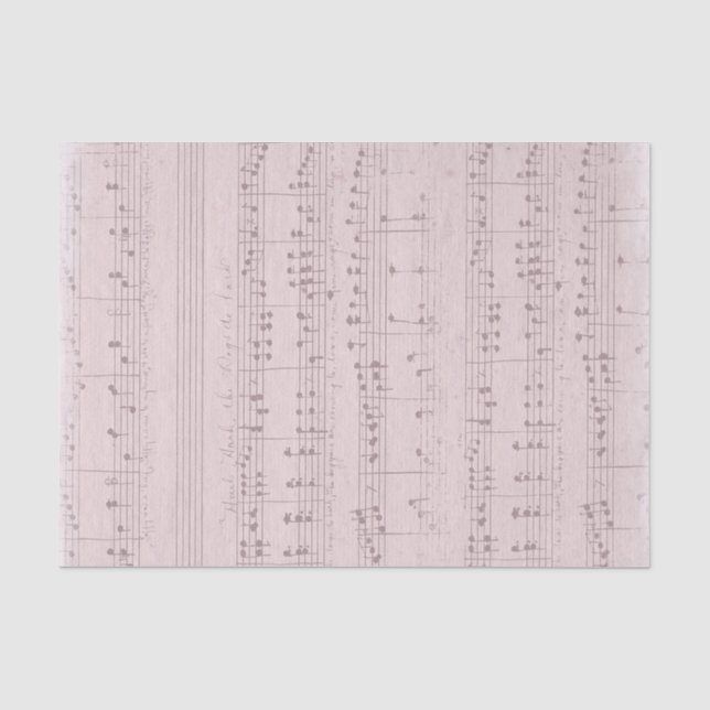 vintage pink music sheet (Front)