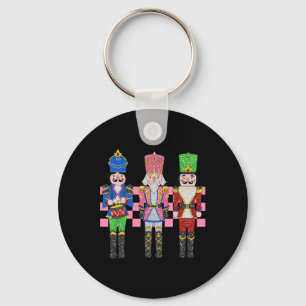 Vintage Pink Nutcracker Squad Ballet Women Pink Ch Keychain