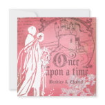 Vintage Pink Once Upon a Time  Wedding Invitation