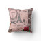 Vintage Pink Paris Collage romantic pillow