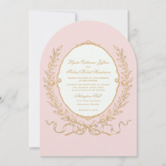 Vintage Pink Paris Glam Invitation