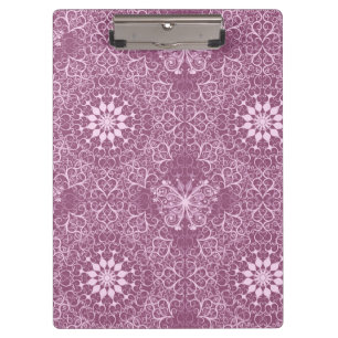 Vintage Pink Pattern Clipboard