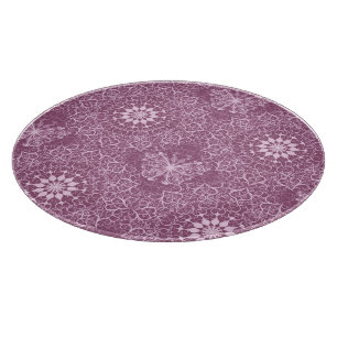 Vintage Pink Pattern Cutting Board