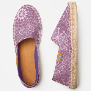 Vintage Pink Pattern Espadrilles