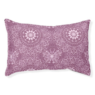 Vintage Pink Pattern Pet Bed