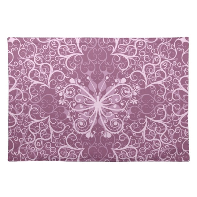 Vintage Pink Pattern Placemat (Front)