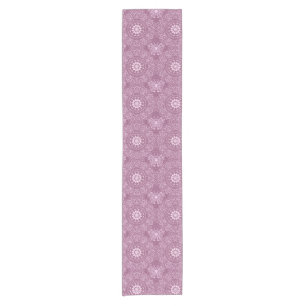 Vintage Pink Pattern Short Table Runner