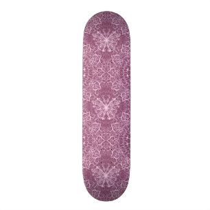 Vintage Pink Pattern Skateboard Deck