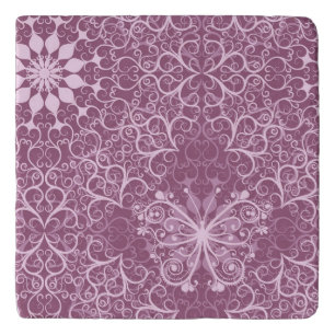 Vintage Pink Pattern Trivet