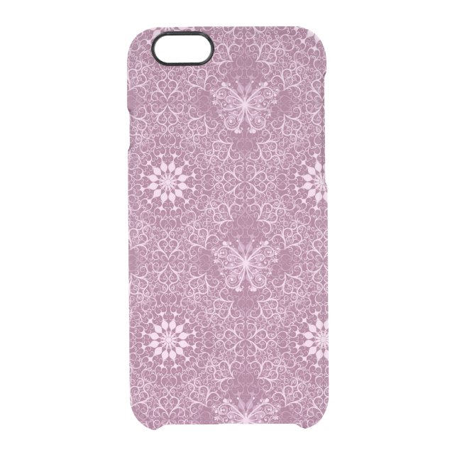 Vintage Pink Pattern Uncommon iPhone Case (Back)