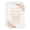 Vintage Pink Peonies Wedding Invitation