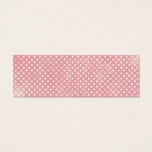 Vintage Pink Polka Dots Business Card Template