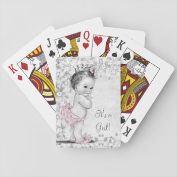 Vintage Pink Princess Playing Cards by The_Vintage_Boutique at Zazzle