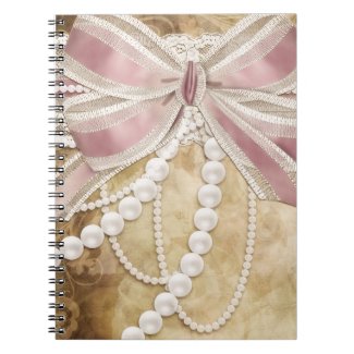Vintage Pink Ribbons and Pearls