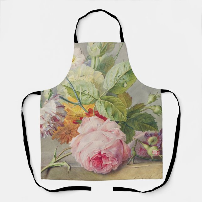 Vintage Pink Rose Apron (Front)