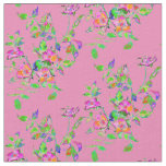 Vintage Pink Rose Fabric