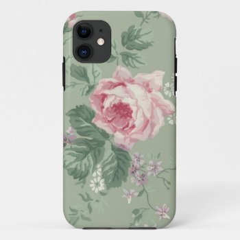 Vintage Pink Rose Floral Iphone5 Case by BluePlanet at Zazzle