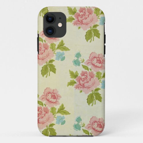 Vintage Pink Rose iPhone 5 5S Case