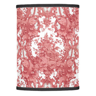 Vintage Pink Roses and Foliage Pattern Lamp Shade