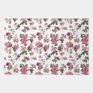 Vintage Pink Roses Doormat