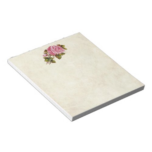 Vintage Pink Roses Notepad